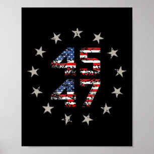 Póster Trump 47 Haciendo A Estados Unidos Grande De Nuevo