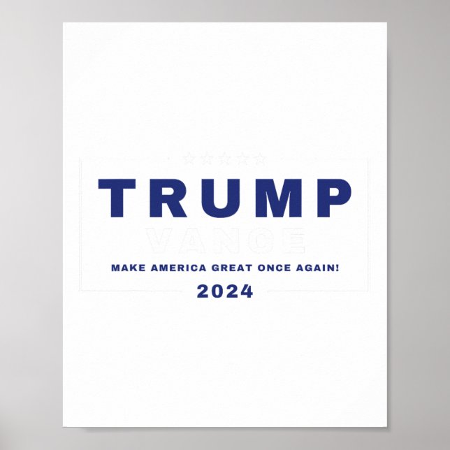 Póster Trump-a-mania Trumpamania Wrestler Tee Trump Vance (Frente)