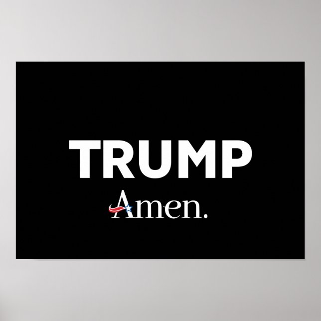 Póster Trump Amen (Frente)