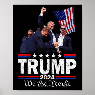 Póster Trump Asesinato Oreja Sangrante Butler Pa Trum