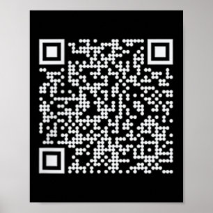 Póster Trump baila Qr Divertido presidente Trump código d
