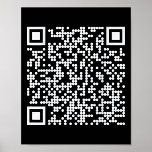 Póster Trump baila Qr Funny código de baile del president