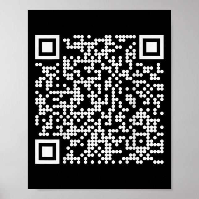 Póster Trump baila Qr Funny código de baile del president (Frente)