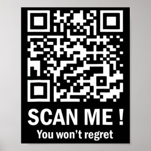 Póster Trump baila troll Qr Divertido presidente Trump