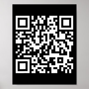 Póster Trump baila troll Qr Divertido presidente Trump