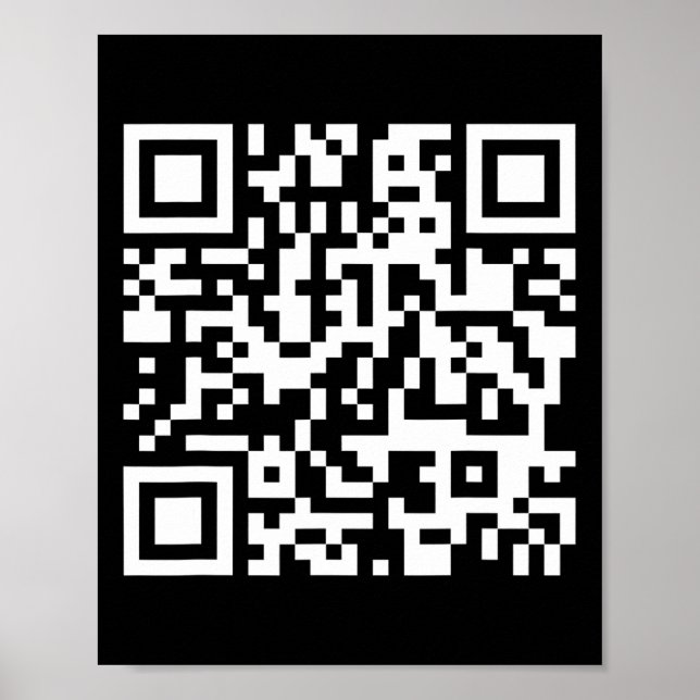 Póster Trump baila troll Qr Divertido presidente Trump (Frente)