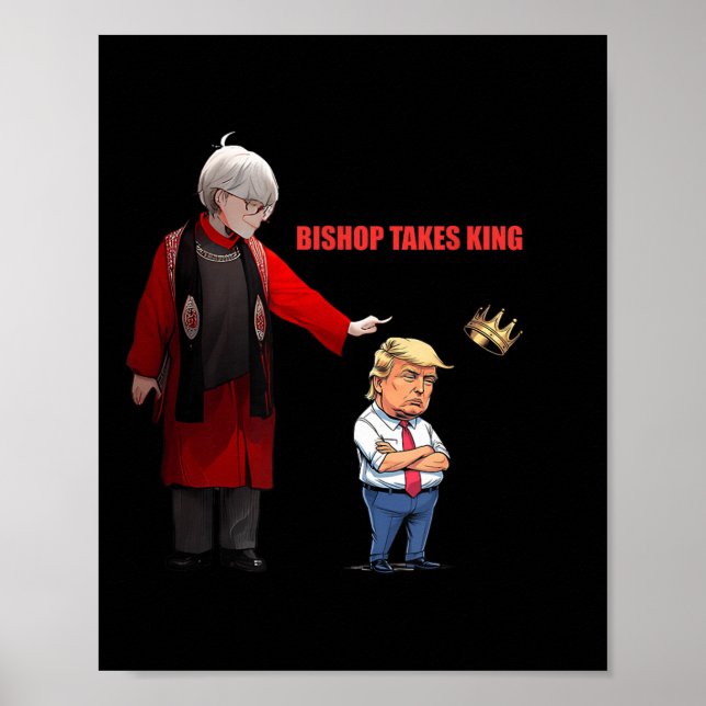 Póster Trump Bishop Budge se hace rey (Frente)