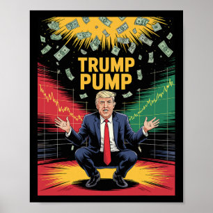 Póster Trump bombea dinero 1