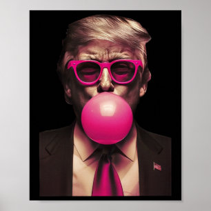 Póster Trump Bubble Gum