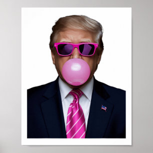 Póster Trump Bubble Gum