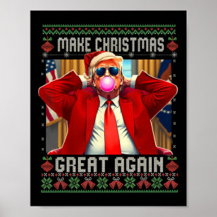 Póster Trump Bubble Gum Hace Grandes A Los Navidades De N