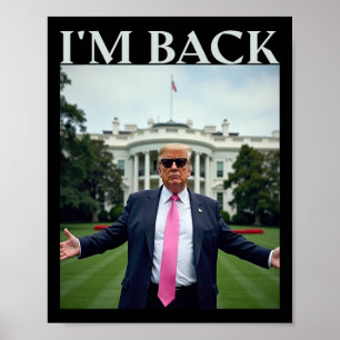 Póster Trump Camisetas para hombres 2025 ganó Trump al pr