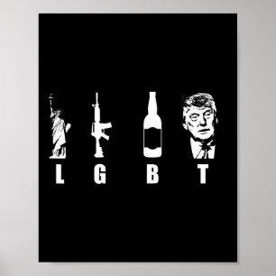 Póster Trump: Cerveza Trump 2020 - Maga de Trump Pence