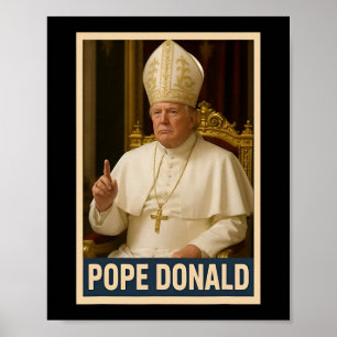 Póster Trump como Iglesia del Vaticano