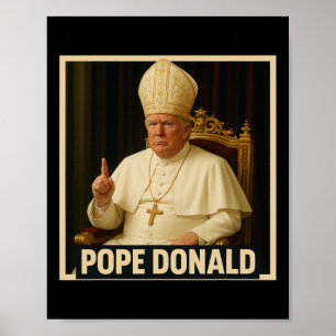 Póster Trump como Papa de la Iglesia Vaticana Trump Diver