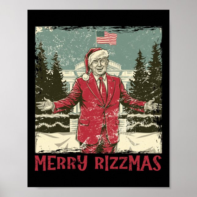 Póster Trump con rizmas graciosos bailes graciosos de Tru (Frente)