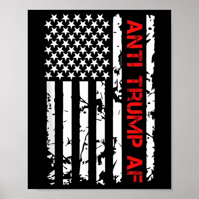 Póster Trump contra Af Trump, destituir a Trump (Frente)