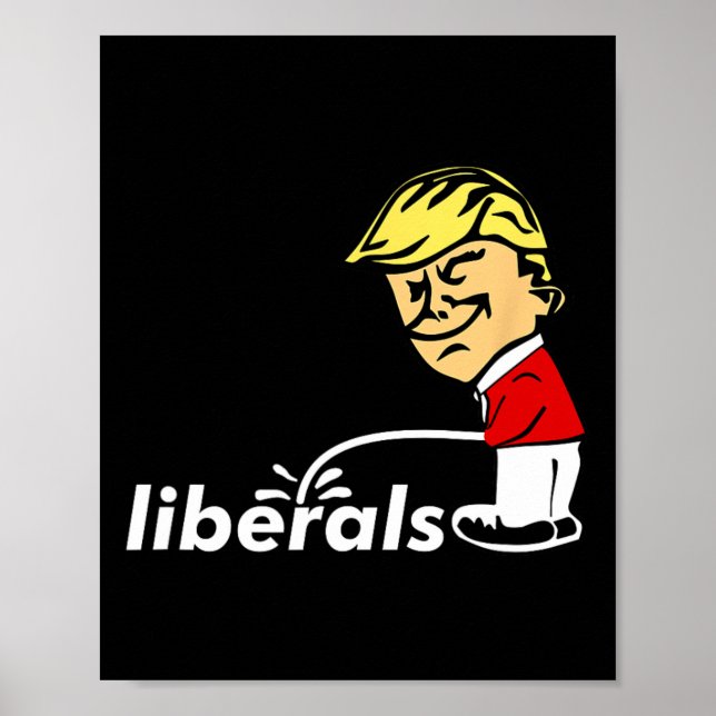 Póster Trump, contra el liberalismo Donald Trump (Frente)