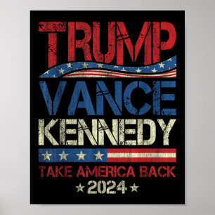 Póster Trump contra Kennedy recuperan las elecciones de 2