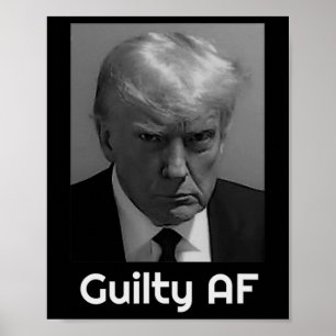 Póster Trump Culpable Af 