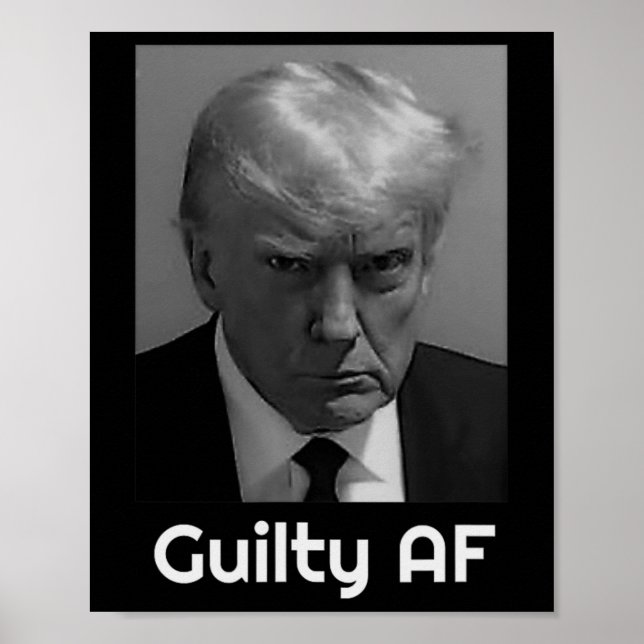 Póster Trump Culpable Af  (Frente)