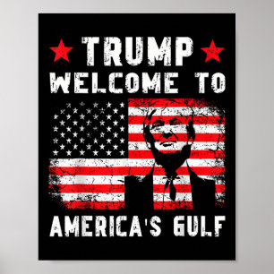 Póster Trump da la bienvenida a la graciosa situación de 