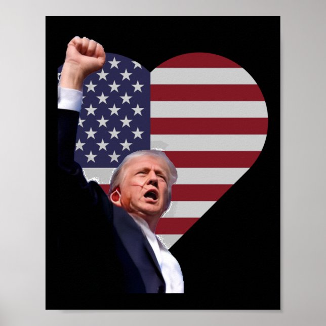 Póster Trump desafiante (Frente)