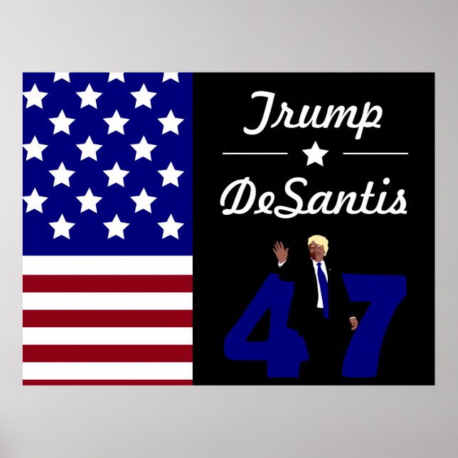 Póster Trump Desantis 2024 (Frente)