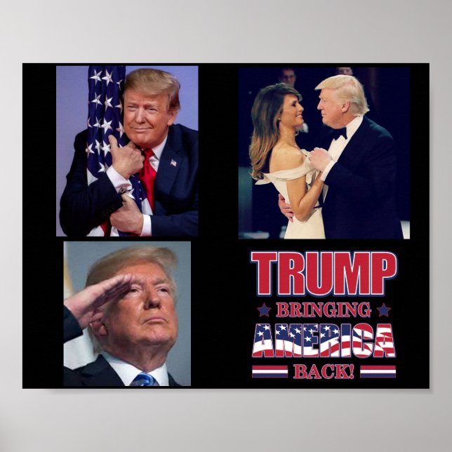 Póster Trump - Devolver a Estados Unidos (Frente)