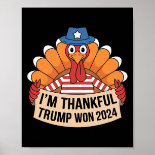Póster Trump, Día de Acción de Gracias 2024