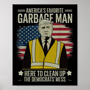 Póster Trump: Día de la basura