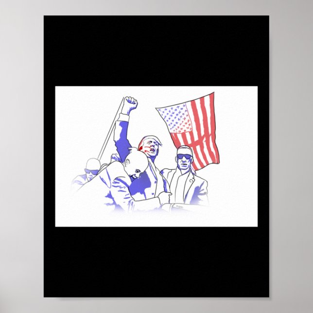 Póster Trump Disparado En 2024 (Frente)