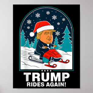 Póster Trump divertido vuelve a moverte de nieve en invie