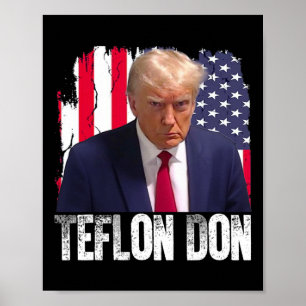 Póster Trump Don Teflón republicano Donald Trump No es cu