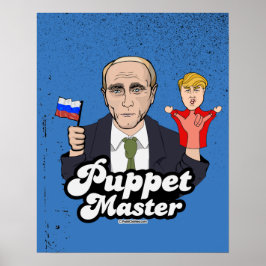 Póster Trump, el maestro de los títeres - Vladimir Putin