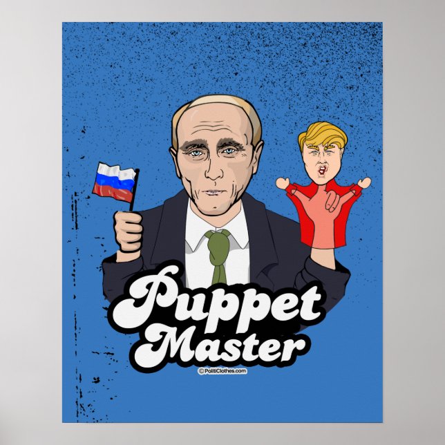 Póster Trump, el maestro de los títeres - Vladimir Putin (Frente)