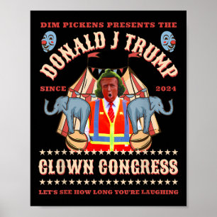 Póster Trump, el presidente de Trump, cómico congresista,
