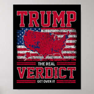 Póster Trump: El Veredicto Real Supera Su Bandera Estadou
