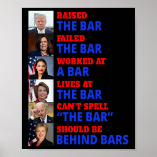 Póster Trump Elevó El Colegio De Abogados Harris Falló El