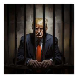 Póster Trump en la cárcel.