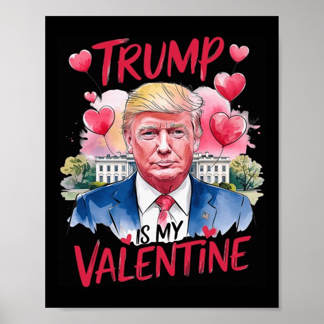 Póster Trump En Mi Divertido Papi El día de San Valentín  (Frente)