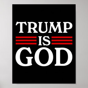Póster Trump es Dios Divertido Trump es Dios 2 