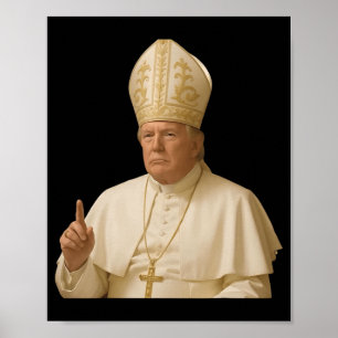 Póster Trump es gracioso, Trump es un retro cristiano en