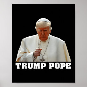 Póster Trump es gracioso, Trump es un retro cristiano en 