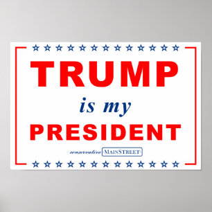 Póster TRUMP es mi Rótulo de la concentración PRESIDENTA 
