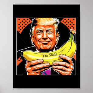 Póster Trump es Nana (para la escala) gracioso 9