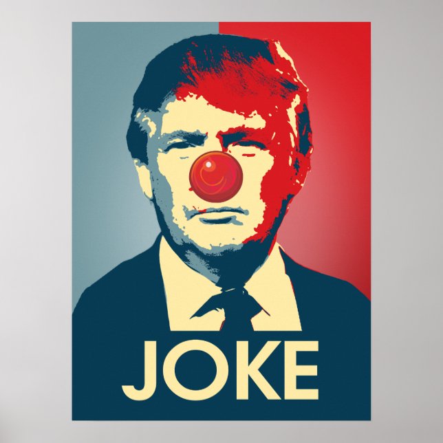 Póster Trump es un Chiste - propaganda contra Trump (Frente)