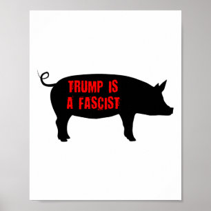 Póster Trump Es Un Fascista 