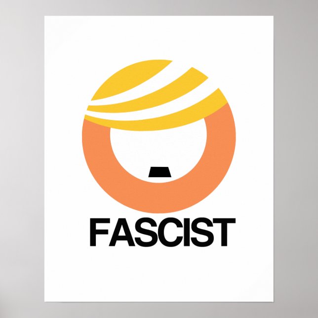 Póster Trump es un fascista (Frente)