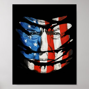 Póster Trump Es Un Héroe Nacional Nosotros Desgarramos Ba